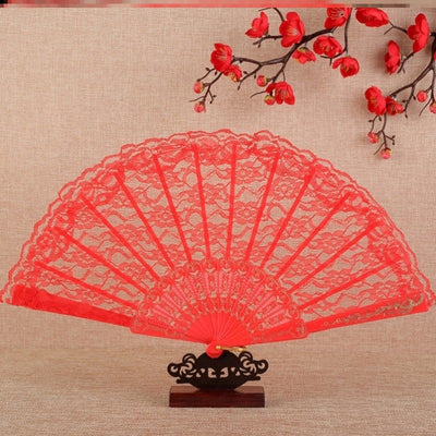 Abanico de Encaje Plegable para Bodas y Fiestas - Decoración Elegante - Image 12