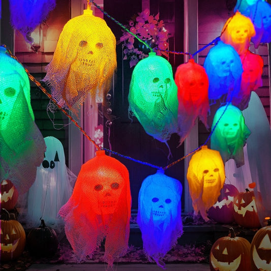 Luces de Colores para Decoración de Halloween - Iluminación Terrorífica Interior