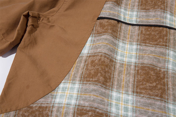 Camisa de Cuadros Bicolor Manga Corta para Hombre