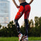 Leggings Deportivos Slim Fit con Estampado Digital Corazón Rojo