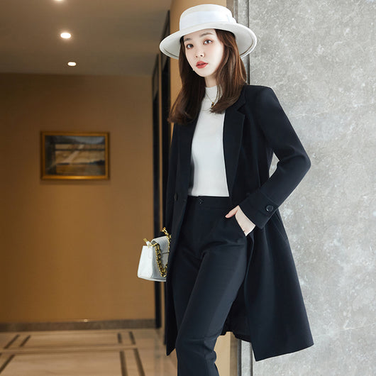 Blazer Ejecutivo Largo para Mujer - Abrigo Tipo Trench Profesional - Image 11