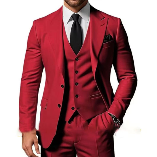 Traje de Negocios Tres Piezas para Hombre - Image 14