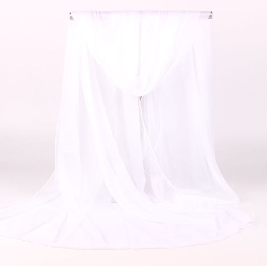 Foulard Largo de Gasa para Mujer - Protección Solar y Estilo Versátil - Image 37