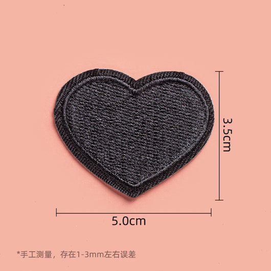 Parches Adhesivos para Ropa - Reparación sin Costura con Patrón de Bordado Negro - Image 20