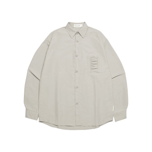 Camisa Holgada de Manga Larga Clásica para Hombre