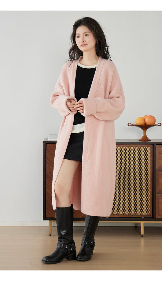 Cardigan Largo Tejido Suelto para Mujer - Abrigo Acogedor - Image 15