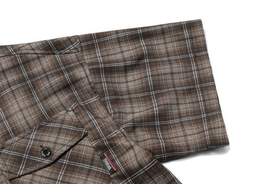 Camisa Cuadros con Bordado de Letras - Corte Holgado y Solapa Clásica - Image 15