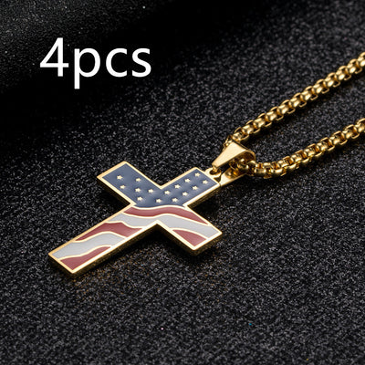 Collar Patriótico con Cruz y Bandera - Image 15
