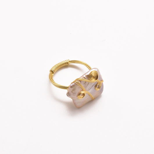 Anillo de Perla Geométrico Rosa y Púrpura - Image 9