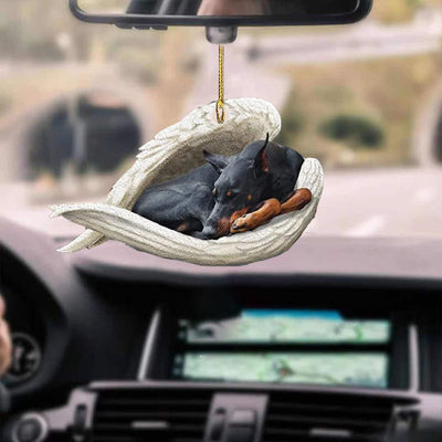 Adorno Colgante Perro Ángel Dormido - Decoración Acrílica para Auto y Hogar - Image 5