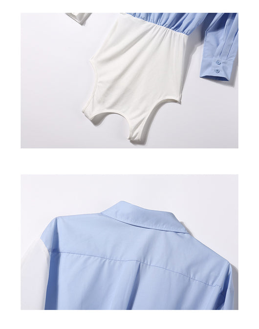 Blusa Manga Larga con Contraste de Letras para Mujer - Image 9