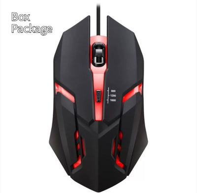 Ratón Gaming USB con Luz LED Respirable Multicolor para E-sports - Image 2