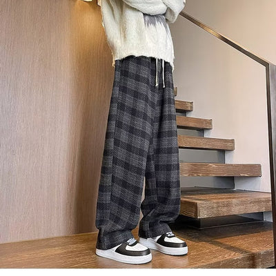 Pantalones Casuales Rectos Holgados con Caída Fluida - Image 3