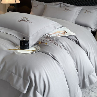 Juego de Cama Lujo Ligero Otoño Invierno 4 Piezas Acolchado Suave - Image 4