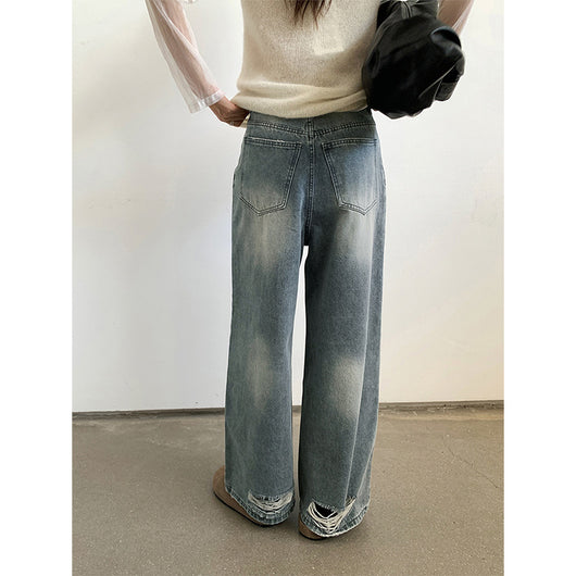 Jeans Rectos Rotos - Cómodos y Versátiles - Image 3