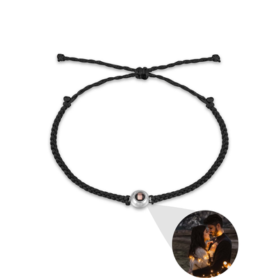 Pulsera de Proyección de Foto Personalizada Tejida a Mano - Joya Romántica para Parejas - Image 24