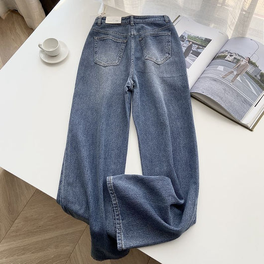 Jeans Rectos Azul Retro para Mujer - Image 25