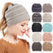 Gorro de Lana Tejida en Colores Sólidos para Mujer