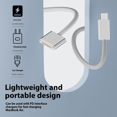 Cable de Carga Magnético 140W USB-C a MagSafe 3