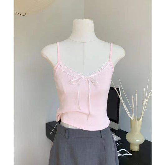 Blusa Espalda Descubierta con Encaje y Tirantes Finos - Image 5