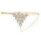 Round Rhinestone Body Chain European And American Sexy Beach Bikini Breast Chain Women Golden Panties