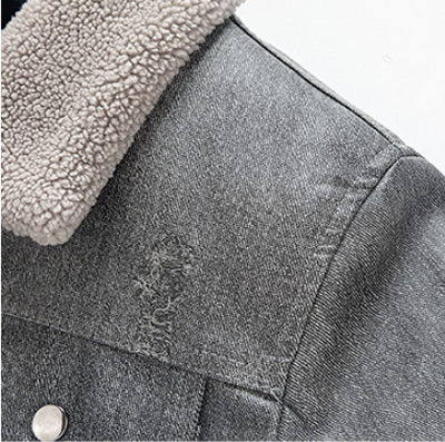 Chaqueta de Cuero para Hombre con Forro de Terciopelo Engrosado - Image 11