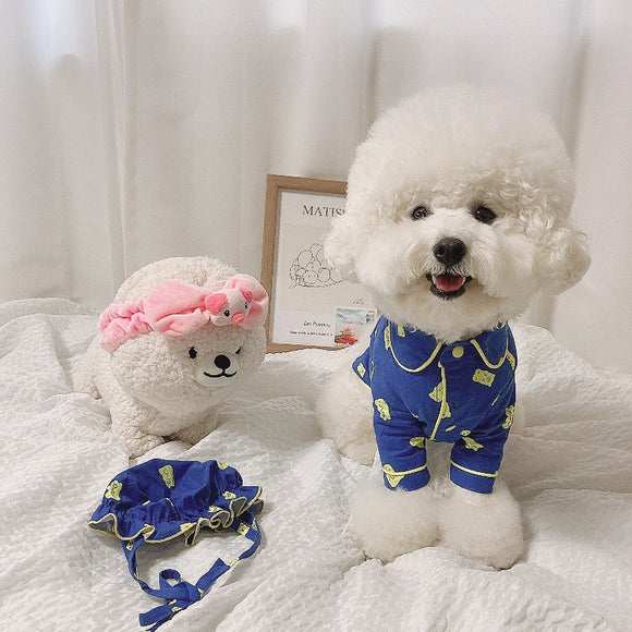 Pijama para Perro Osito Kawaii de Algodón Puro - Ropa Cómoda para Mascotas