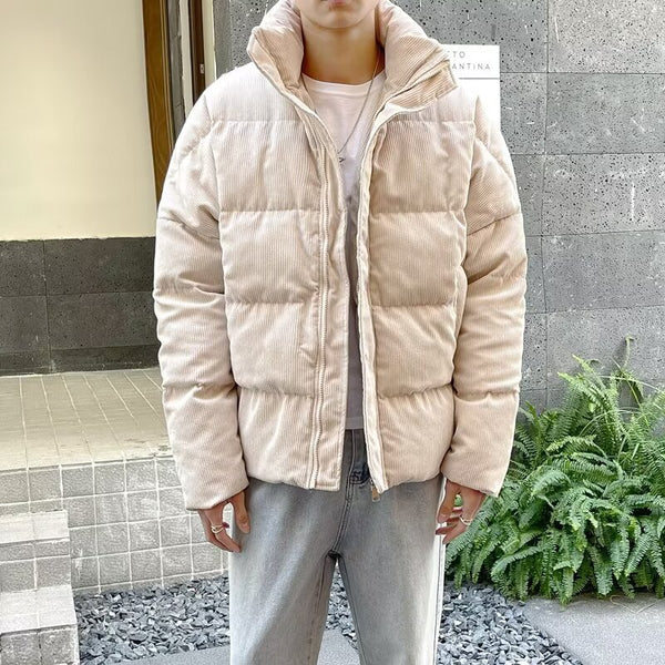 Chaqueta Acolchada de Algodón para Hombre - Estilo Deportivo y Casual