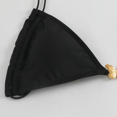 Traje de Baño Triangular con Cordón Elástico y Diseño Mariposa para Mujer - Image 23
