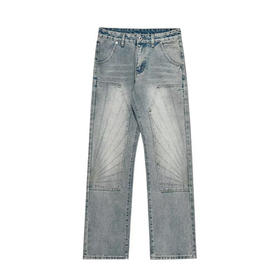 Pantalones Skinny Desgastados Retro para Hombre - Corte Recto Versátil - Image 10