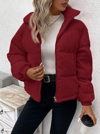 Abrigo de Pana Grueso Talla Grande para Mujer - Image 24