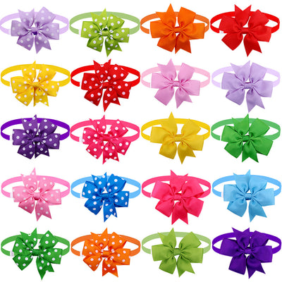 Moño Elegante para Mascotas - Diseño Geométrico Multicolor - Image 11