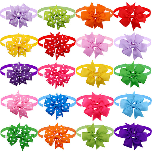 Moño Elegante para Mascotas - Diseño Geométrico Multicolor - Image 11