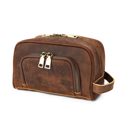 Bolso Retro Cuero Crazy Horse Neutro Multifuncional - Image 17