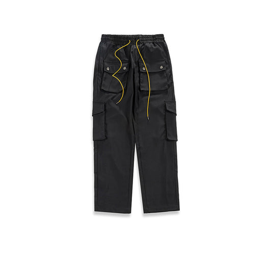 Pantalones Cargo Multibolsillos de Corte Recto Unisex - Estilo Urbano Casual - Image 11