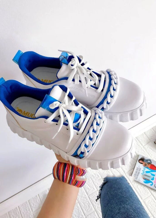 Zapatillas Deportivas Casuales con Plataforma y Cordones para Mujer - Image 2
