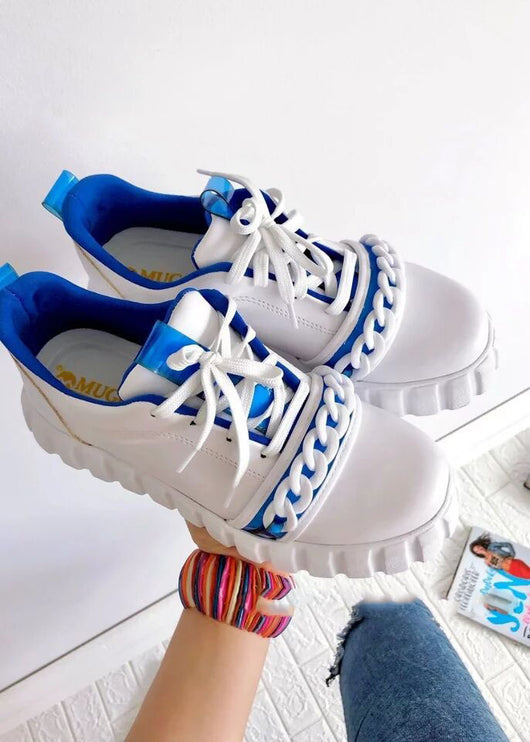 Zapatillas Deportivas Casuales con Plataforma y Cordones para Mujer - Image 2