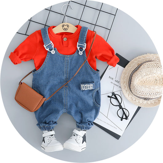 Conjunto de Tirantes Denim para Bebé - Image 14