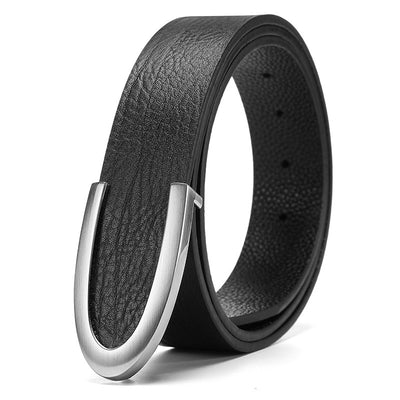 Cinturón de Cuero para Hombre con Hebilla Elegante - Estilo Ejecutivo - Image 5
