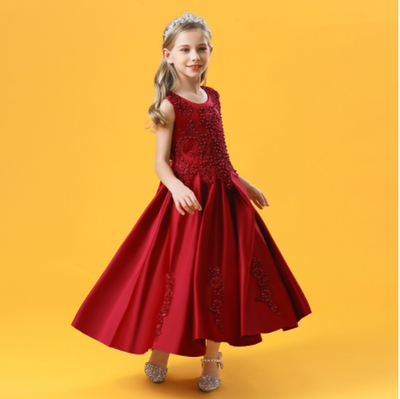 Vestido Elegante Infantil de Verano para Presentaciones de Piano - Image 20