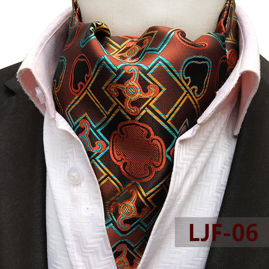 Bufanda Jacquard de Poliéster Estilo Británico para Hombre - Image 11