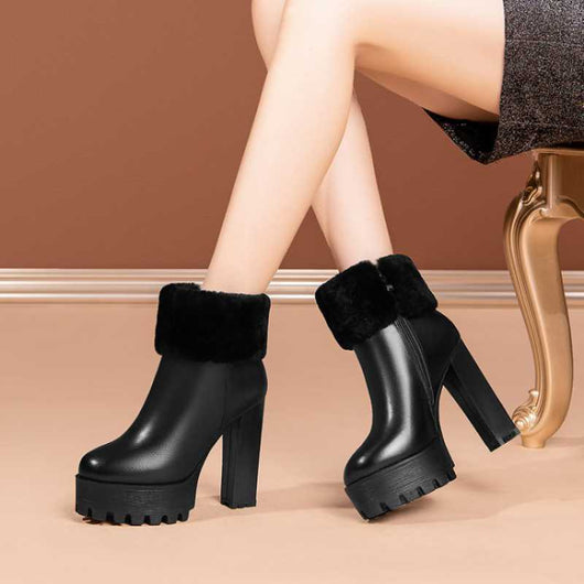 Botas Cómodas de Cuero Suave para Mujer - Image 7