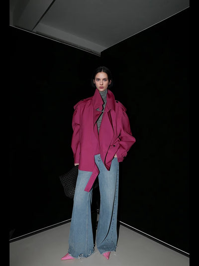 Gabardina Retro Holgada de Estilo Británico - Image 9