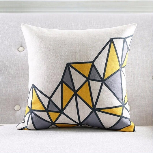Cojín Decorativo Lino Grueso a Rayas Geométricas Nórdico - Image 6