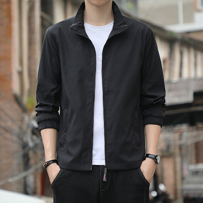 Chaqueta Cuello de Pie Clásica para Hombre - Image 3