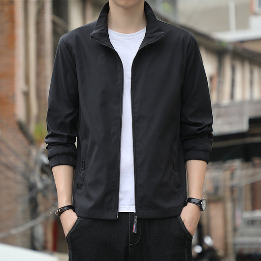 Chaqueta Cuello de Pie Clásica para Hombre - Image 3