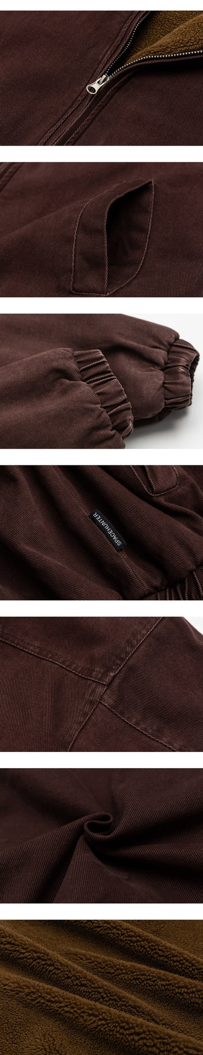 Abrigo de Algodón Invierno para Hombre con Forro de Lana Cordero - Image 7