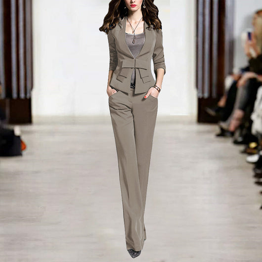Traje Ejecutivo Mujer Corte Slim Elegancia Moderna - Image 3