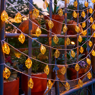 Luces Decorativas LED Corazón Dorado - Guirnalda de Hojas para Dormitorio - Image 10