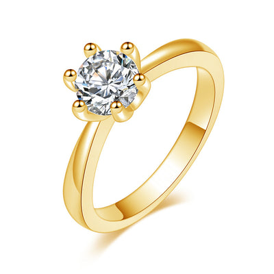Anillo de Circonita con Seis Garras de Diamante - Image 13